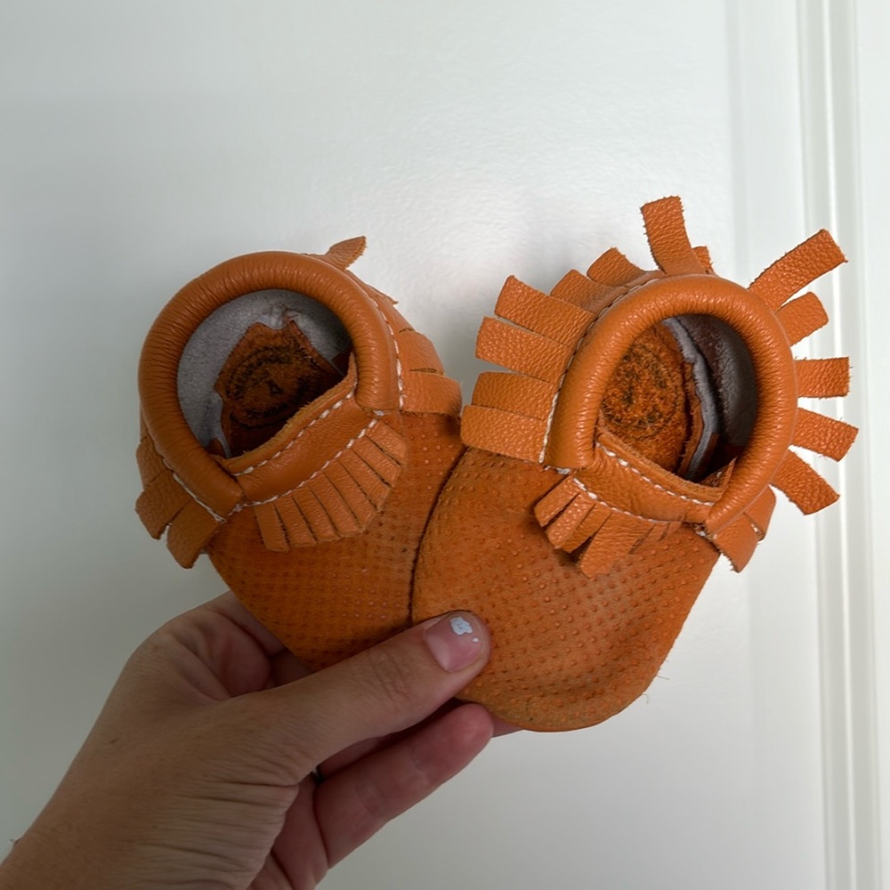 Freshly picked size 4 two toned moccasins.